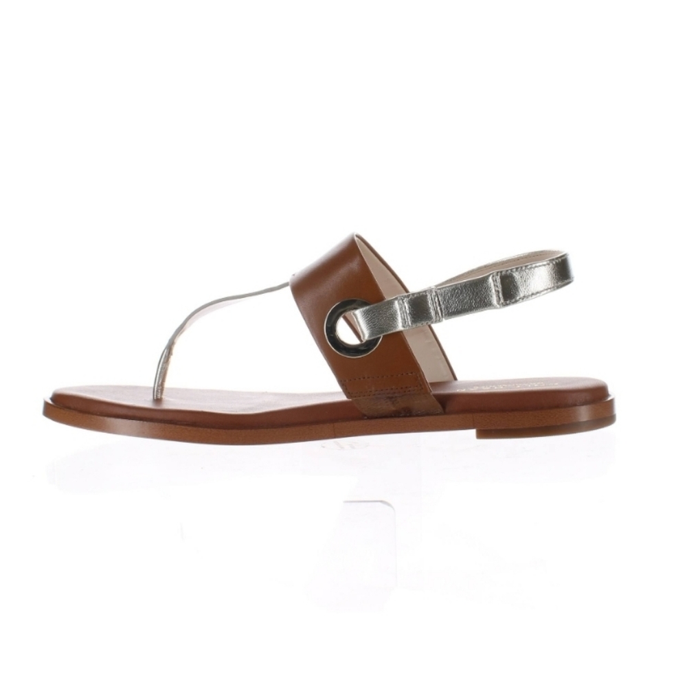 Cole Haan Brown and Silver Sandals
